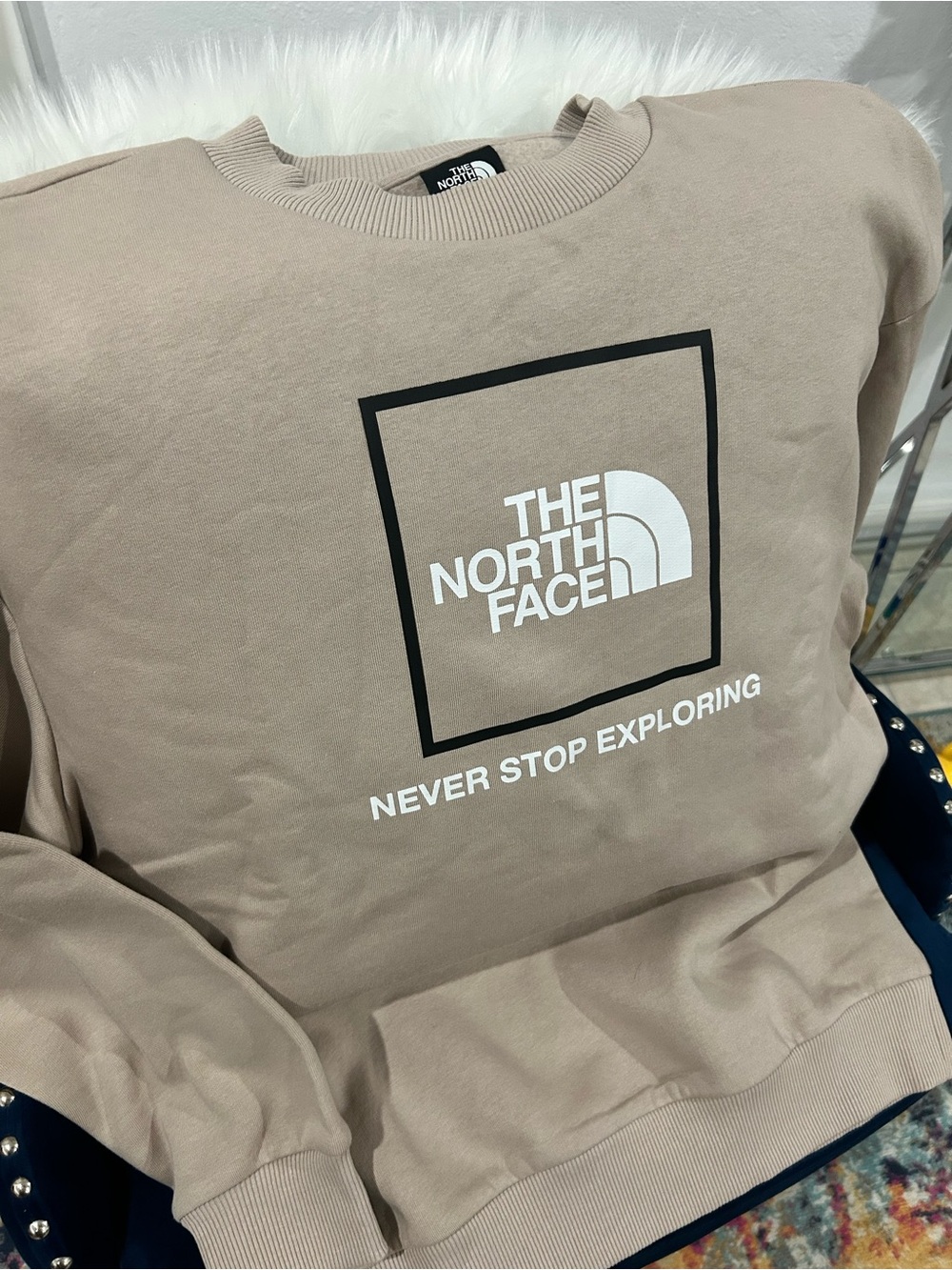 North Face Women’s Sandstone Crewneck Sweatshirt - Never Stop Exploring